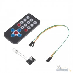 Kit Controle Remoto Infravermelho Módulo Ir Arduino Hx1838